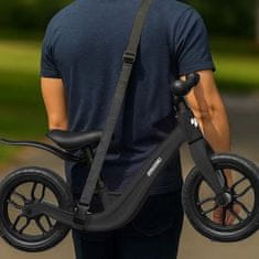 Kruzzel Dječji bicikl / guralica s remenom - Crna