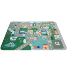 Kruzzel drvene kocke grad - 100 komada s podlogom, vozilima i figurama