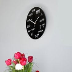 Gadget Master Zidni sat Matematika - Crna 30 cm