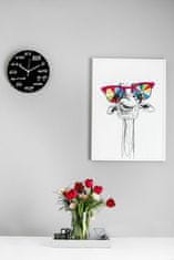 Gadget Master Zidni sat Matematika - Crna 30 cm