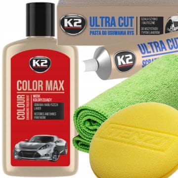 Set crvene paste za bojanje voska ZA UKLANJANJE OGREBOTINA ZA AUTOMOBILE