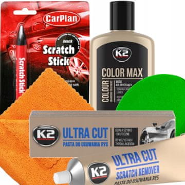 Set bojica + pasta + vosak za nijansiranje automobila ZA UKLANJANJE OGREBOTINA