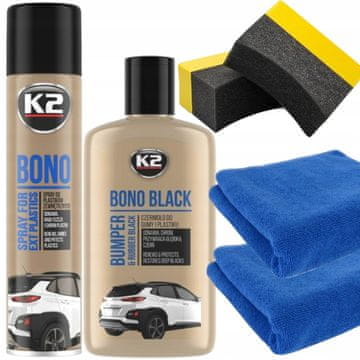 K2 BONO SET ZA ČIŠĆENJE GUMA ZA RENOVIRANJE PLASTIČNIH BRANIKA 5U1