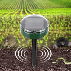 HOME & MARKER® Ultrazvučni odganjalac štetnika na solarnu energiju, vodootporan za vrt, zaštita od krtica, voluharica i zmija | SOLGUARD