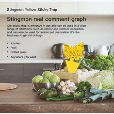 HOME & MARKER® Žute ljepljive naljepnice za muhe, Zamke i lepljive trake protiv insekata (10 kom) | BUGILURE