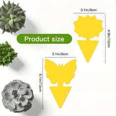 HOME & MARKER® Žute ljepljive naljepnice za muhe, Zamke i lepljive trake protiv insekata (10 kom) | BUGILURE