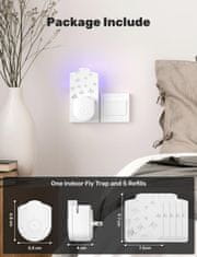 HOME & MARKER® Lovilac letećih insekata, UV past za insekte, Lepiljna plošča za žuželke | TRAPKO