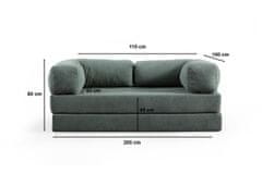 Atelier Del Sofa Dvosjed na razvlačenje IMANI