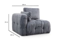 Atelier Del Sofa Fotelja Amaris L1 - siva