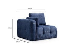 Atelier Del Sofa Fotelja Amaris L1 - tamnoplava