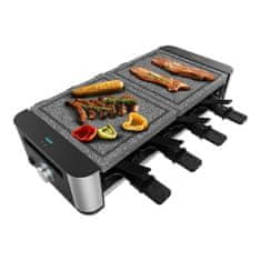 Cecotec Raclette Sir&Grill 16000 Inox Allstone 1400W Ploča 8 Os. Crna