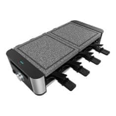 Cecotec Raclette Sir&Grill 16000 Inox Allstone 1400W Ploča 8 Os. Crna