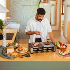 Cecotec Raclette Sir&Grill 16000 Inox Allstone 1400W Ploča 8 Os. Crna