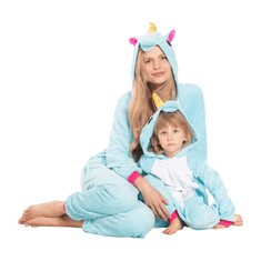 Nikcorp Udobna ženska pidžama Pegaz – mekana, topla i čarobna za savršen odmor kigurumi, onesie, plava pidžama, kostim, ženska odjeća, Nikcorp, S