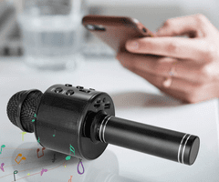 Blow PRM402 KARAOKE mikrofon sa zvučnikom, 5W, bežični, BT, Android + iOS, crni