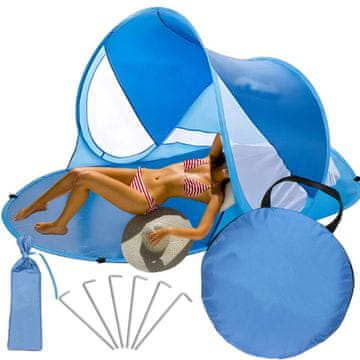 Verk Pop-up šator za plažu 190x120x90 cm - Plavi