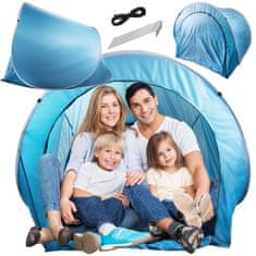 Verk Sklopivi šator s patentnim zatvaračem 190x120x70 cm - Plavi