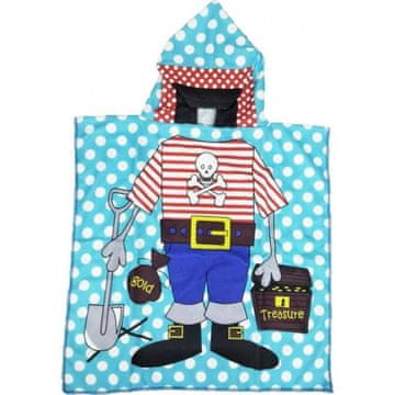 eCarla Dječji pončo ručnik - Gusar