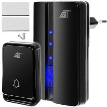 Malatec Vodootporno bežično zvono s dometom od 150m - Crno