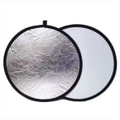Symfony Reflektirajuća ploča 2u1, 80 cm, bijela/srebrna