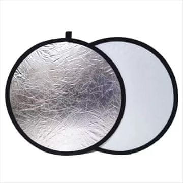 Symfony Reflektirajuća ploča 2u1, 60 cm, bijela/srebrna