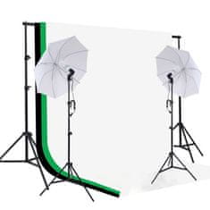 Symfony Foto studio set - 2x kišobran, 3x platno