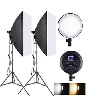Symfony Softbox set s LCD - 2x LED softbox 50×70 cm