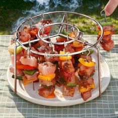 HOME & MARKER® Set za roštiljanje u fritezi na vrući zrak, neljepljivi premaz, 24 ražnjića, kompatibilno 3–8 L | AIRROAST