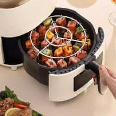 HOME & MARKER® Set za roštiljanje u fritezi na vrući zrak, neljepljivi premaz, 24 ražnjića, kompatibilno 3–8 L | AIRROAST