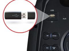 Manta SPK0802B120 ATTIS prijenosni KARAOKE zvučnik, crni, punjiva baterija, RGB LED osvjetljenje