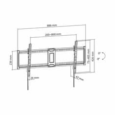 S-box zidni nosač za TV PLB-5948T-2 crni
