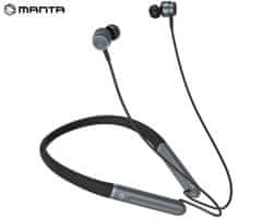 Manta MNH02 OLYMPIC II bežične slušalice, Bluetooth 5.3, crno-sive