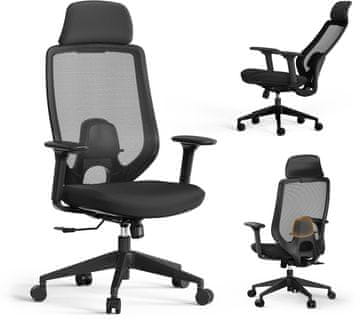 SENSE7 uredska stolica NAKAI crna