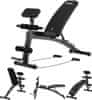 Klupa za Vježbanje Volume s Presom za Noge i Nastavkom za Bicepse