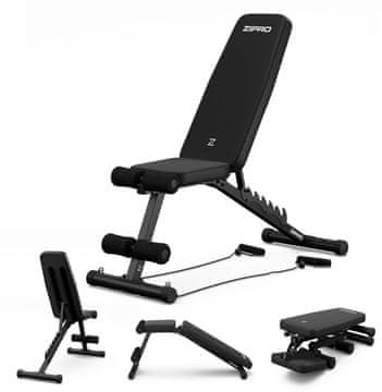 Zipro Klupa za Vježbanje Tempo s Ekspanderima