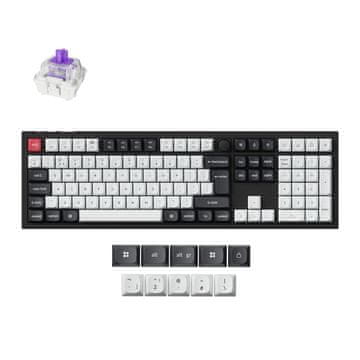 Keychron Q6 HE bežična mehanička tipkovnica, Gateron nebula magnetski prekidači, RGB, HR, crna (Q6H-M1-UK)