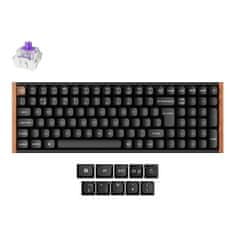 Keychron K4 HE bežična mehanička tipkovnica, aluminij, Gateron nebula magnetski prekidači, RGB, crna (K4H-F1-UK)