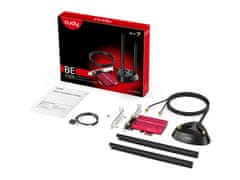 Cudy WE9300S mrežni adapter, PCI-E, bežični, BE9300 Tri-Band Wi-Fi 7, Bluetooth 5.4, Intel BE200