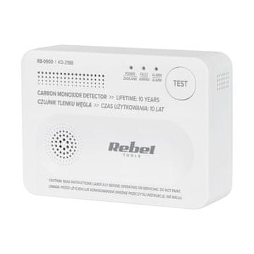 Rebel TOOLS Detektor ugljičnog monoksida na baterije LED 85dB