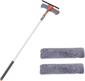 HOME & MARKER® Prskalica za pranje prozora - profesionalni set za besprijekorno čista stakla WINDCLEAN + čistač prozora WINDCLOTH | WINDCLEANCLOTH