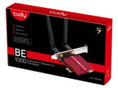 Cudy WE9300 mrežni adapter, bežični, PCI-E, BE9300 Tri-Band Wi-Fi 7, BT 5.4, Intel BE200