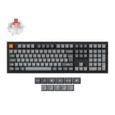 Keychron K10 Max bežična mehanička tipkovnica, crveni prekidači, RGB, crna (K10M-H1-UK)