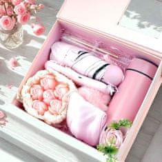 Bodybite Poklon kutija za žene, olovka, kišobran, ventilator, svijeća i termo šalica, luksuzno pakiranje | WOMGIFTPINK