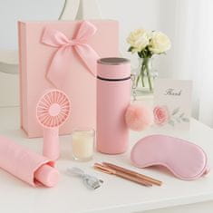 Bodybite Poklon kutija za žene, olovka, kišobran, ventilator, svijeća i termo šalica, luksuzno pakiranje | WOMGIFTPINK
