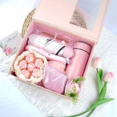 Bodybite Poklon kutija za žene, olovka, kišobran, ventilator, svijeća i termo šalica, luksuzno pakiranje | WOMGIFTPINK