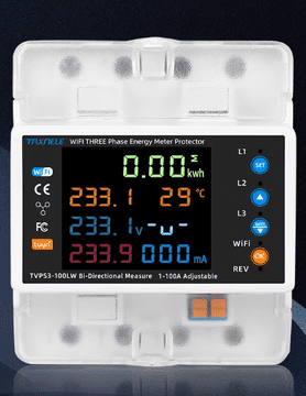 MXM Pametni osigurač s mjerenjem potrošnje i zaštitom – 100A, Tuya