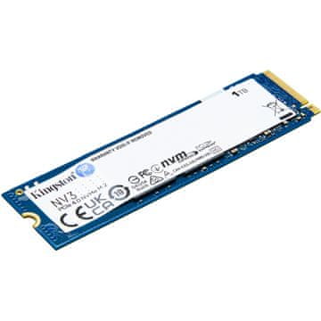 Kingston M.2 NVMe 1TB SSD NV3 PCIe 4.0 x 4