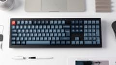 Keychron V6 Max bežična mehanička tipkovnica, Gateron Jupiter crveni prekidači, RGB, crna (V6M-D1-UK)