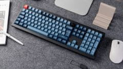 Keychron V6 Max bežična mehanička tipkovnica, Gateron Jupiter crveni prekidači, RGB, crna (V6M-D1-UK)