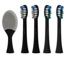 Manta Lovio SonicProtect PRO sonična električna četkica za zube, 5 nastavaka, 5 načina rada, crna (karbonska crna)